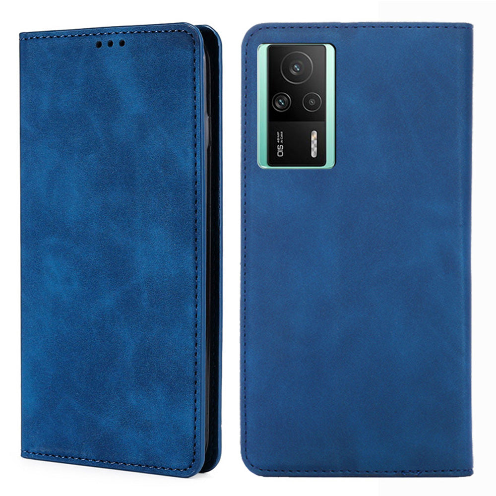 For Xiaomi Redmi K60E 5G Shockproof Case Cell Phone Cover Card Slot Stand Skin-Touch Flip Leather Phone Shell For Xiaomi Redmi K60E 5G Shockproof Case Cell Phone Cover Card Slot Stand Skin-Touch Flip Leather Phone Shell